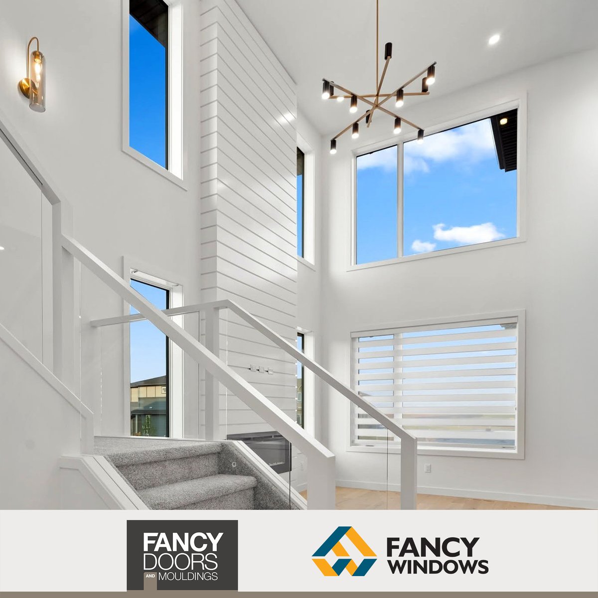 fancy_windows's tweet image. Natural light meets modern design at this incredible new build! The open-to-below design paired with Fancy Windows’ craftsmanship creates a bright, spacious, and stylish home interior. 🌟
#FancyWindows #CustomCraftsmanship #BuiltWithFancy #WindowsAndDoors #CustomHomes