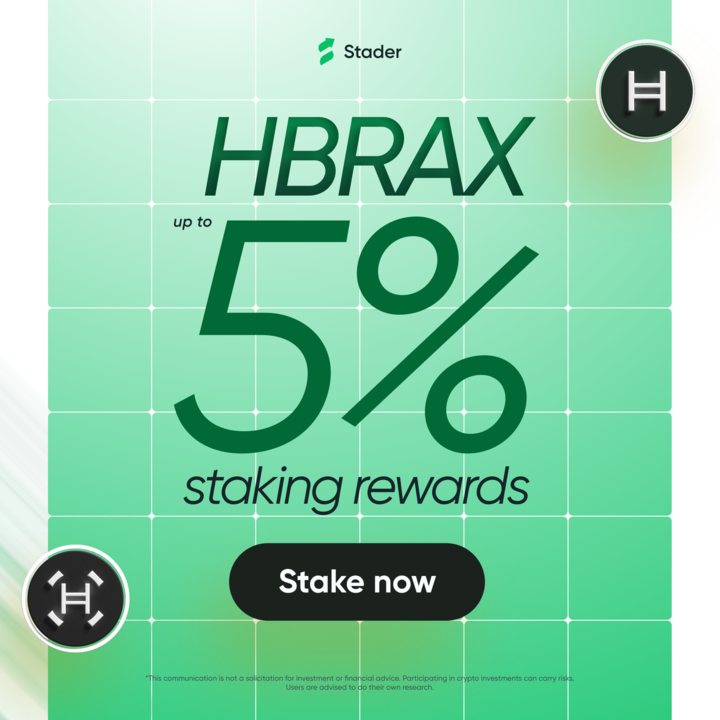 stader_hbar's tweet photo. Put your $HBAR to work with Stader 🚀

Step into DeFi with #HBARx and unlock powerful opportunities:

🌐 Seamless staking experience
📈 Integrated across top DeFi platforms
🔒 Backed by secure, audited infrastructure

🔗 https://t.co/KGnXxi91yg https://t.co/WeKOaeCHFq