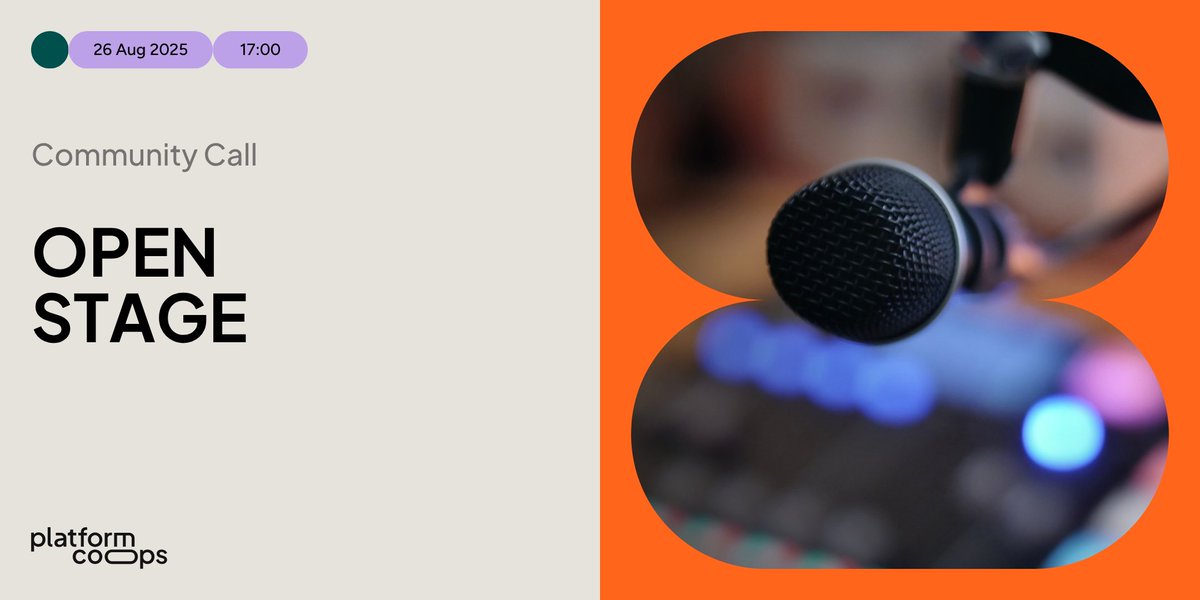 PlatformCoopDE's tweet image. We&apos;re back with our Community Call series, this time with an open stage for you to join along with people from the #platformcoop ecosystem for an open round of presenting #cooperative projects and sharing the latest research.
RSVP for free here: eventbrite.de/e/community-ca…