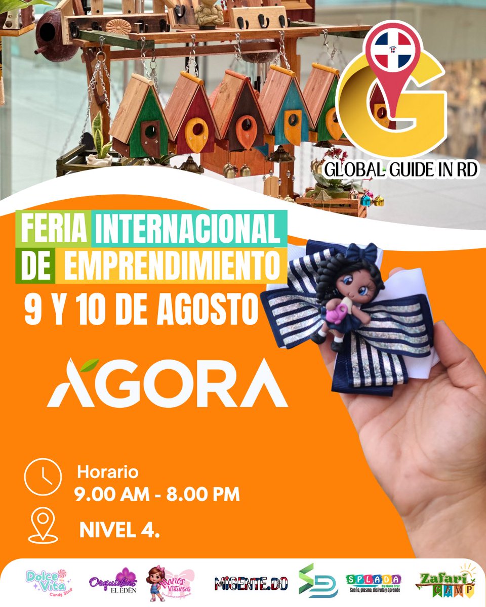 ¡Este 9 y 10  tenemos una cita con el talento local! ✨

@globalguideinrd estará celebrando su Feria Internacional de Emprendimiento y estás más que invitado/a.  🇩🇴💛

Conoce los emprendedores: instagram.com/p/DNBCHjcoIP2/…