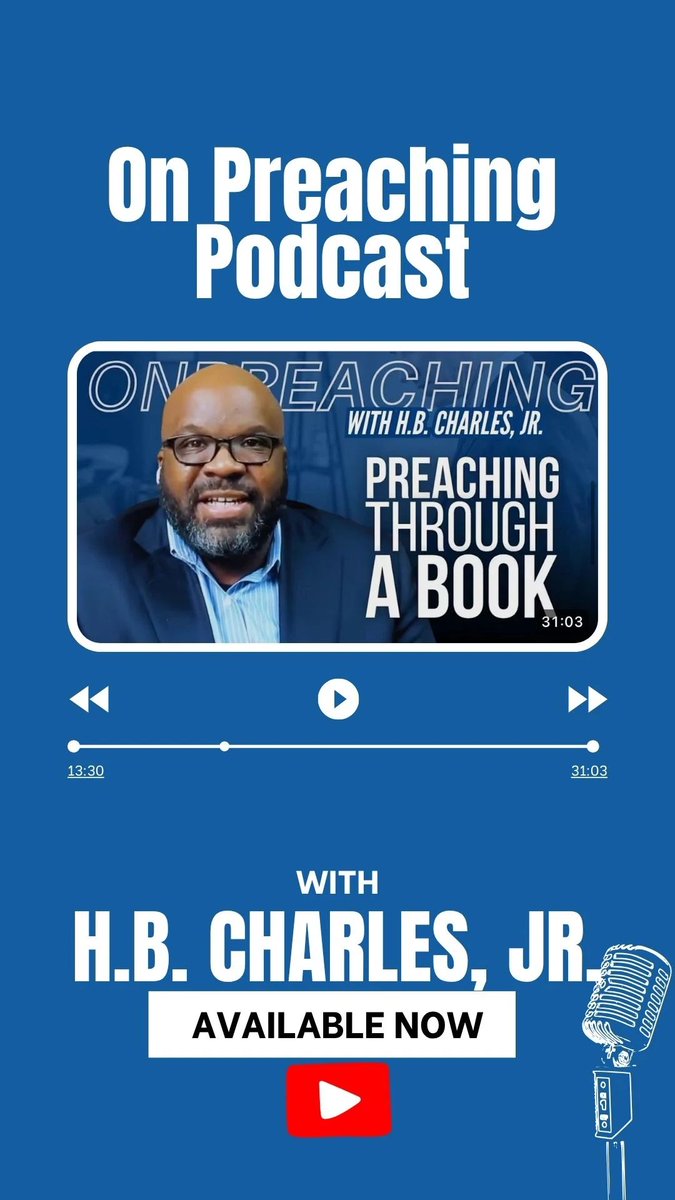 New Podcast Release from the On Preaching Podcast with <a href="/hbcharlesjr/">hbcharlesjr</a>. 

This week <a href="/hbcharlesjr/">hbcharlesjr</a> discuss preaching through a book of the Bible.

What book of Bible have you preached from beginning to end! Share in the comments.