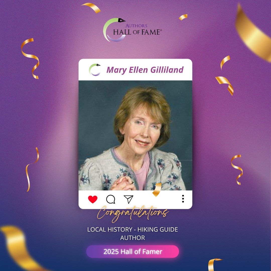 Sept 6 — Celebrate Mary Ellen Gilliland, 2025 Authors Hall of Fame Inductee! Her rich storytelling brings Colorado’s history to life, preserving its spirit for generations of readers.

ColoradoAuthorsHallofFame.org
#MaryEllenGilliland #AuthorsHallOfFame #LiteraryLegacy #ColoradoHistory