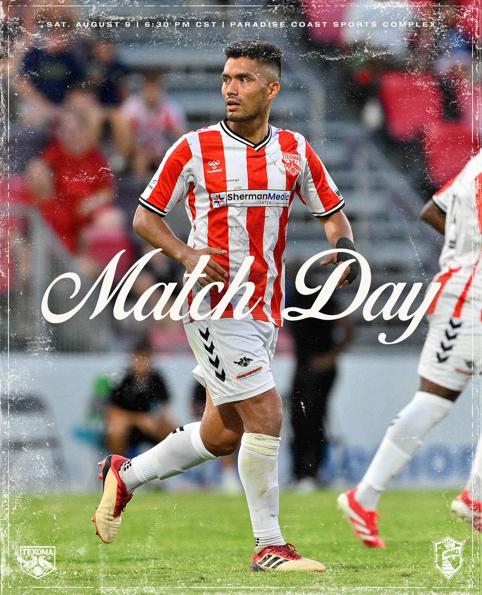 It's a good day for some footy ⚽

⚽️: vs. <a href="/fcnaples_/">FC Naples</a> 
🏟: Paradise Coast Sports Complex | Naples, FL
⏰: 6:30 pm CST
📺: ESPN+

#WeAreTexomaFC #SomosTexoma #VamosTexoma #USLLeagueOne #USL1 #MatchDay #TFCSummerofSoccer