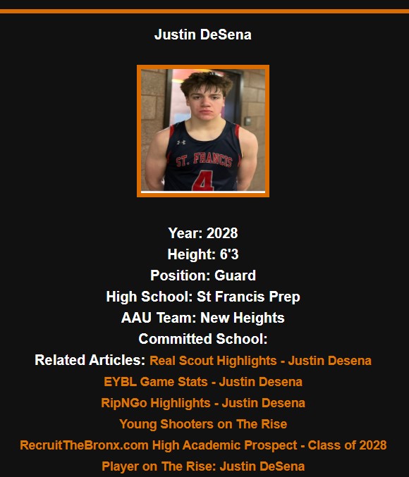 Justin Desena recruitthebronx.com/index.php/pros…