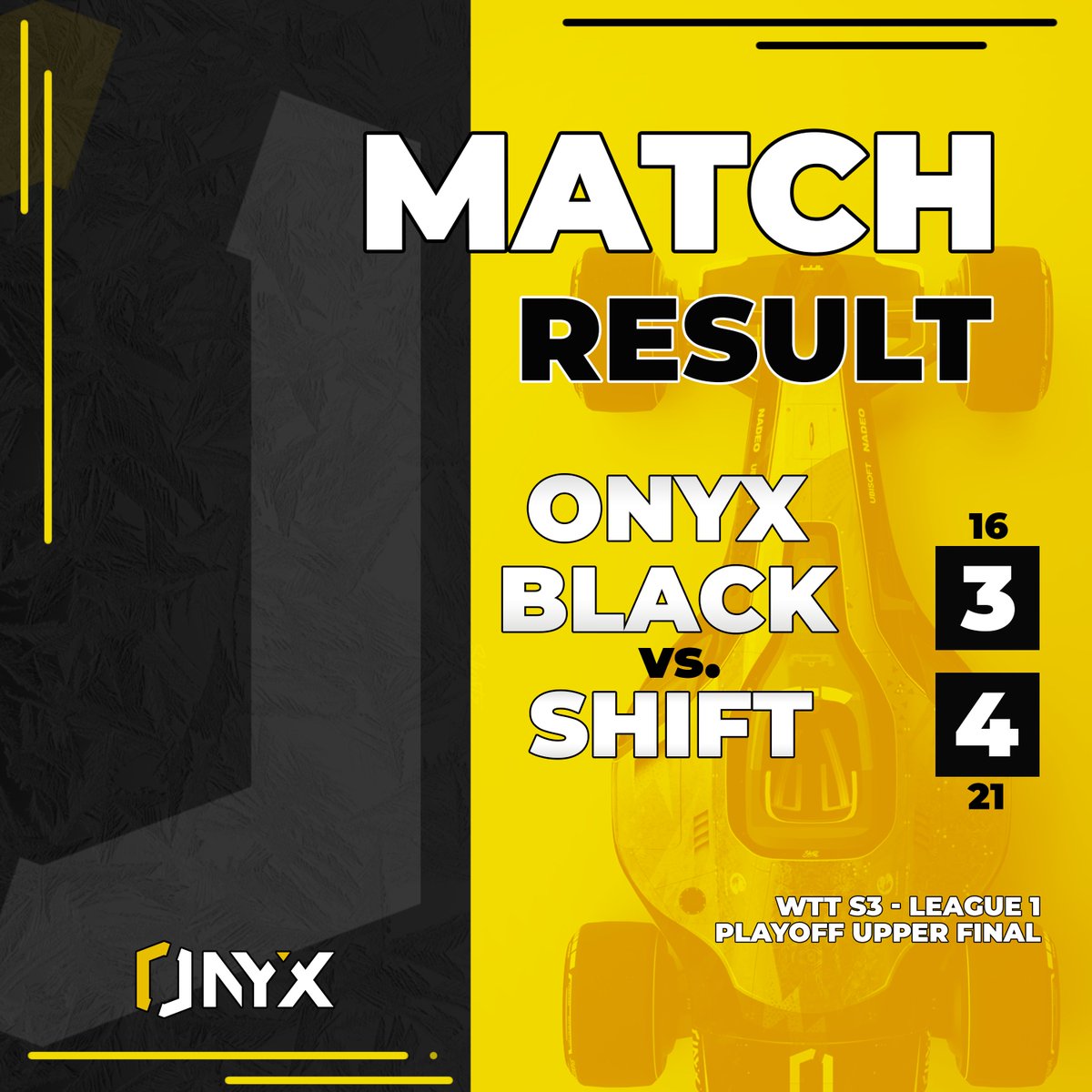 Team Steelix (@onyxtrackmania) on Twitter photo 🏆That's a wrap <a href="/WorldTechTM/">World Tech Trackmania</a> ! 🏆
The playoff couldn't have been much closer, well played <a href="/TeamShiftTM/">SHIFT</a> and <a href="/eSport_Line_/">eSport Line</a> for great matches! 🔥
We take home our 2nd trophy and walk into the summer break with a good feeling!
#TeamOnyx #KeepPushing
🖼️by <a href="/IamNatz__/">Natz</a> & <a href="/shortzesu/">shortz.esu</a> 🏆That's a wrap <a href="/WorldTechTM/">World Tech Trackmania</a> ! 🏆
The playoff couldn't have been much closer, well played <a href="/TeamShiftTM/">SHIFT</a> and <a href="/eSport_Line_/">eSport Line</a> for great matches! 🔥
We take home our 2nd trophy and walk into the summer break with a good feeling!
#TeamOnyx #KeepPushing
🖼️by <a href="/IamNatz__/">Natz</a> & <a href="/shortzesu/">shortz.esu</a>