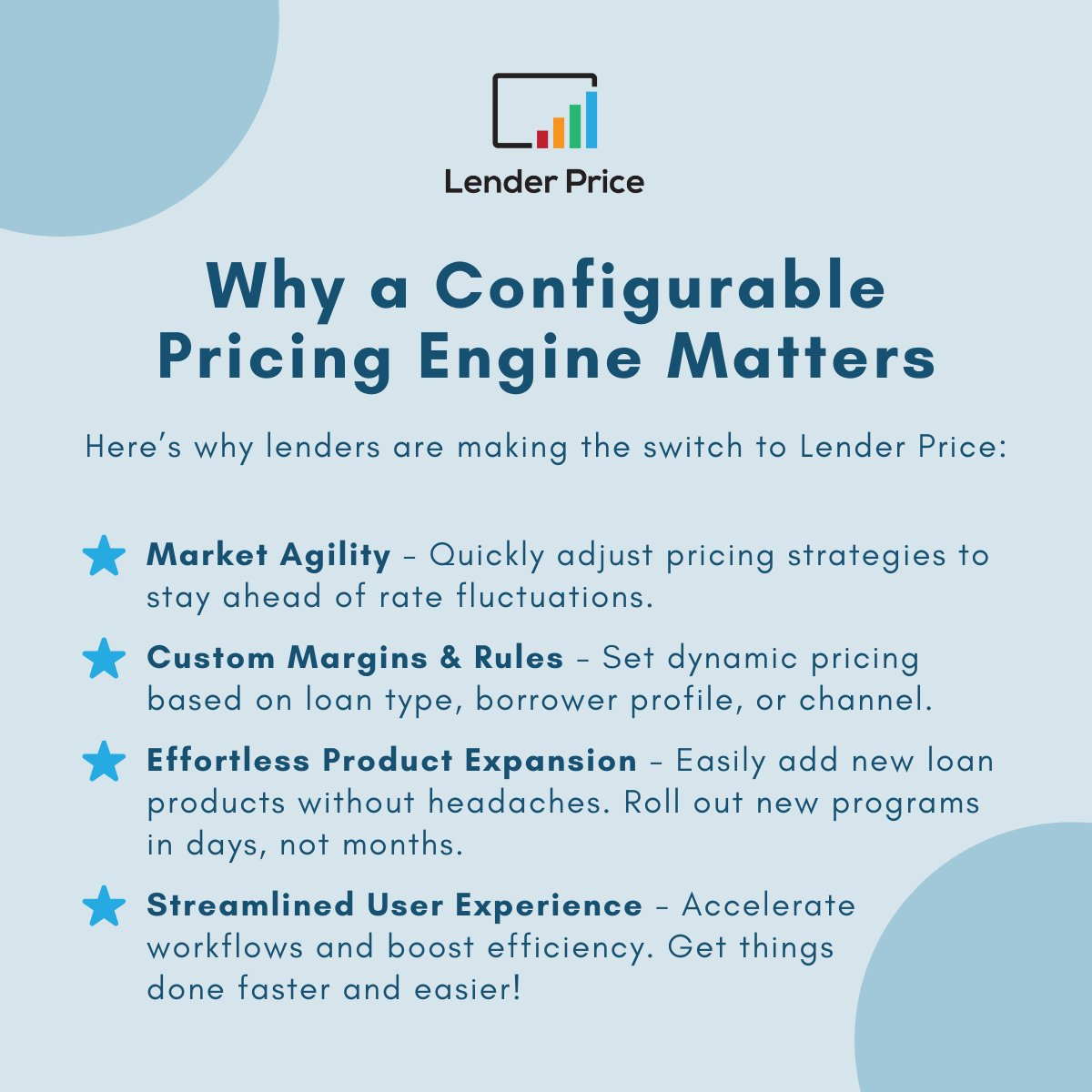 lenderprice's tweet image. Is your pricing engine holding you back? Let’s talk why a configurable pricing engine matters.

@lenderprice empowers lenders with unmatched #configurability and control, helping them price smarter, close faster, and win more business.

👉 Get in touch: hubs.ly/Q03Bzpgl0
