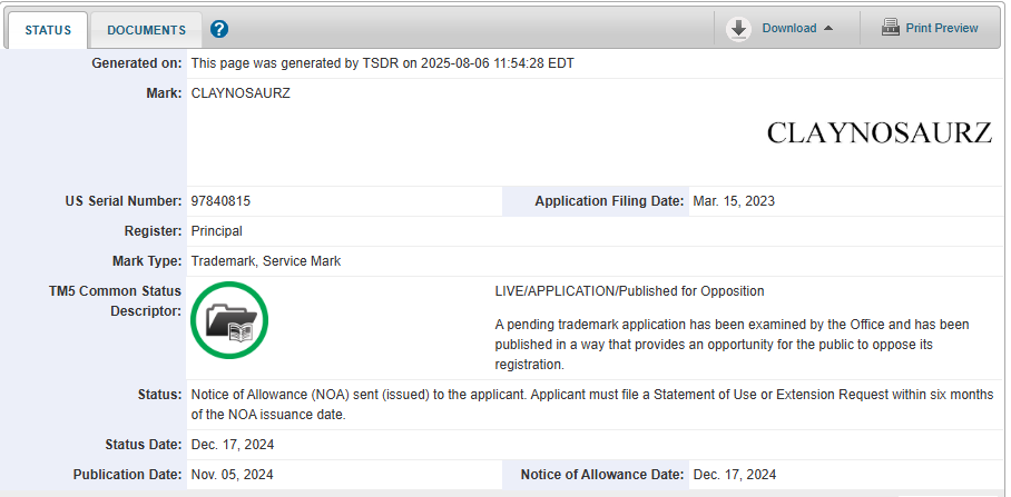 Ever wonder if an NFT project is really building for the long term?

Check the trademark. 

I just looked up Claynosaurz’s

It covers EVERYTHING: TV, games, plush toys, digital collectibles, merch, online stores, events… the works.

A thread 🧵👇