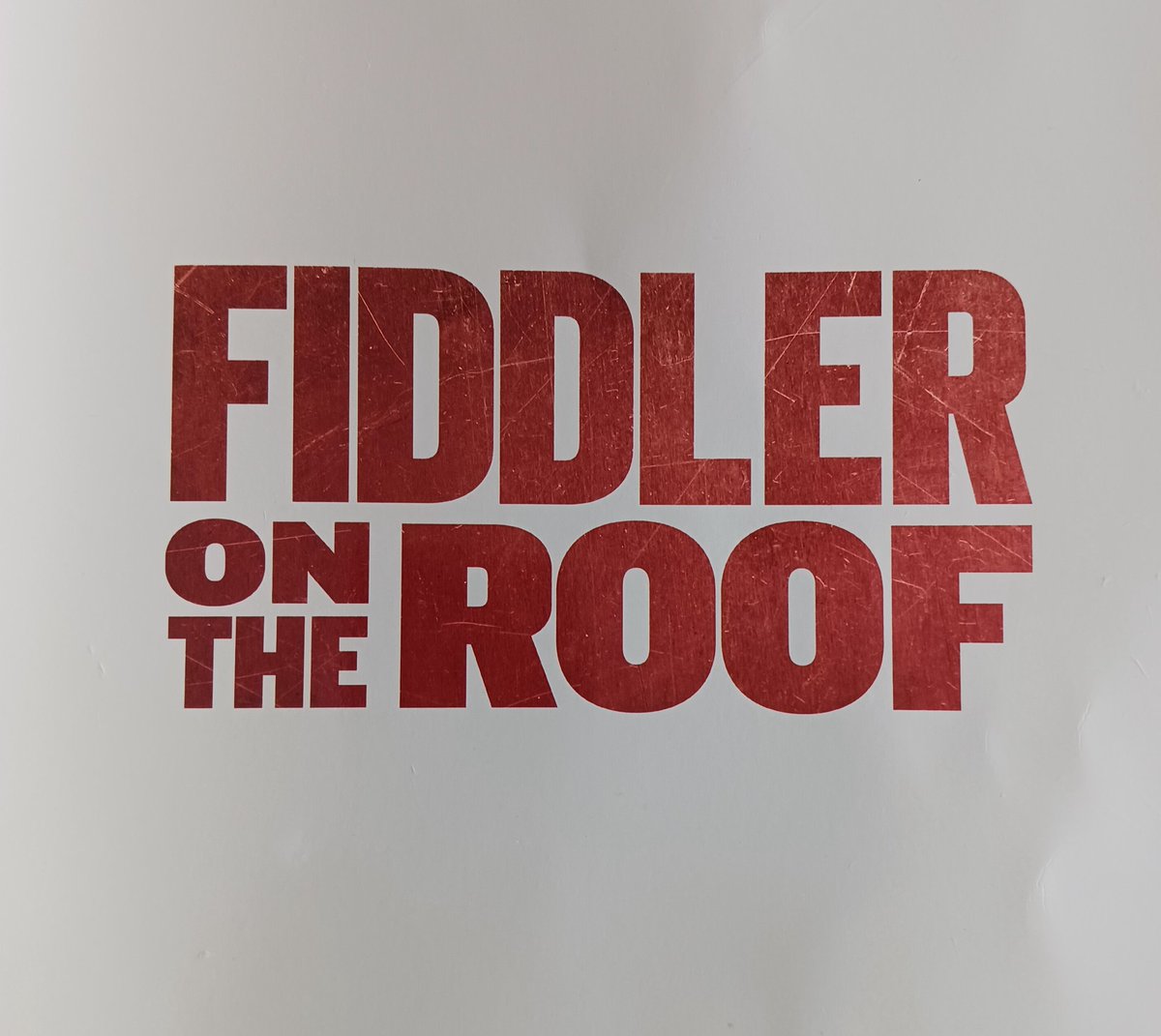 One of best productions of this powerful musical that I've ever seen. It's on at the minute in the Grand Opera House in Belfast. You'll regret it if you miss it. Honestly.