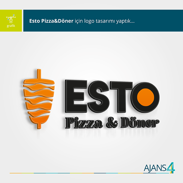 ajans4com's tweet photo. Esto Pizza &amp; Döner için logo tasarladık.
https://t.co/zFYXPNeKi8
#kurumsalkimliktasarımı #kurumsalkimlik #logotasarımı #kartvizittasarımı #kartvizit #logo #tasarım #design https://t.co/pThA4FBkSW