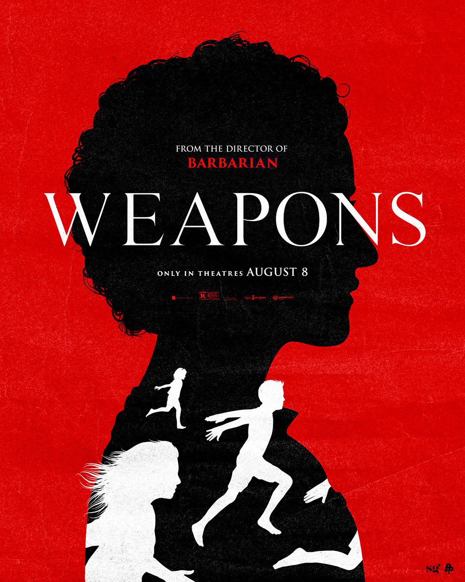 Eileen Steinbach (@sg_posters) on Twitter photo Here’s my contribution to <a href="/PosterPosse/">Poster Posse</a>’s #Weapons tribute, a fantastic looking horror film by Zach Cregger. That trailer looked absolutely fire and I can’t wait to see it. In the meantime, I hope you enjoy this poster and go check out the other PP artists’ work as well! Here’s my contribution to <a href="/PosterPosse/">Poster Posse</a>’s #Weapons tribute, a fantastic looking horror film by Zach Cregger. That trailer looked absolutely fire and I can’t wait to see it. In the meantime, I hope you enjoy this poster and go check out the other PP artists’ work as well!