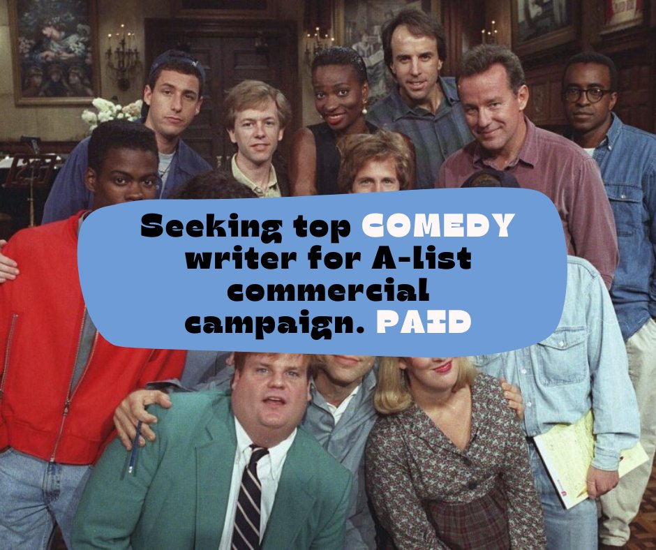 Through SS Premium: Looking for an experienced comedy writer for a digital spot featuring a major A-list star. Must have credits with top talent or major platforms: SNL, late-night, or big brand campaigns.

Apply through Screenwriting Staffing screenwritingstaffing.com/premium-member…