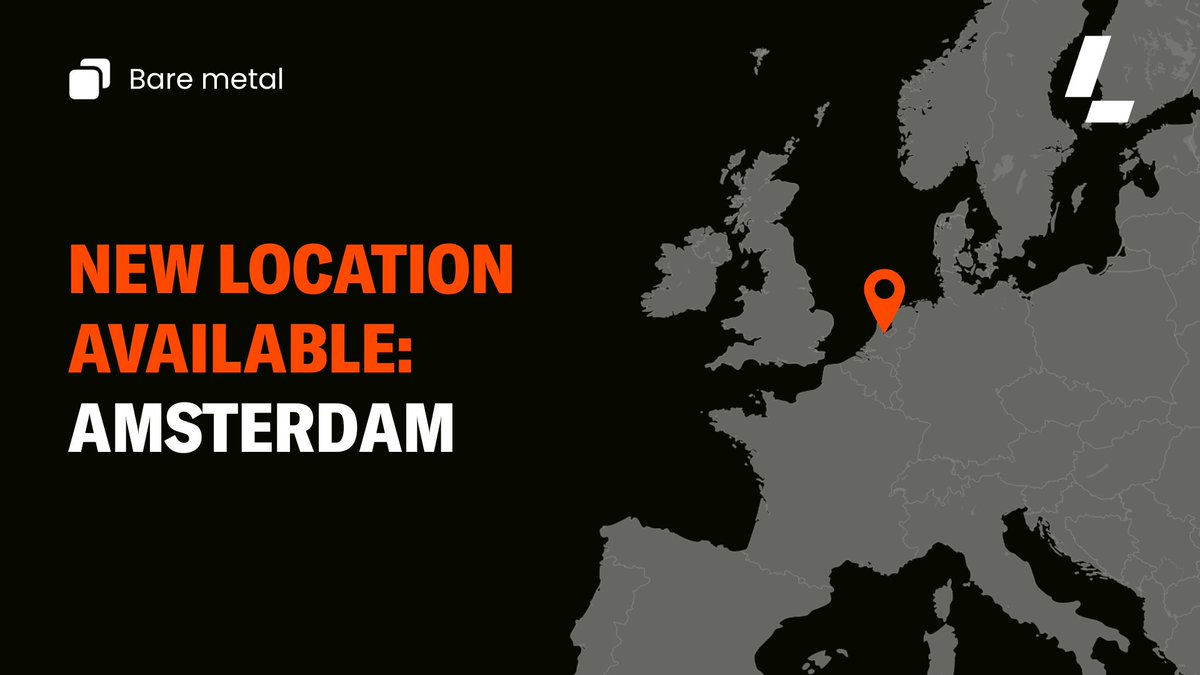 🇳🇱 AMS now available!   

Our new location within the EU is now live to enable regional redundancy and GDPR compliance.