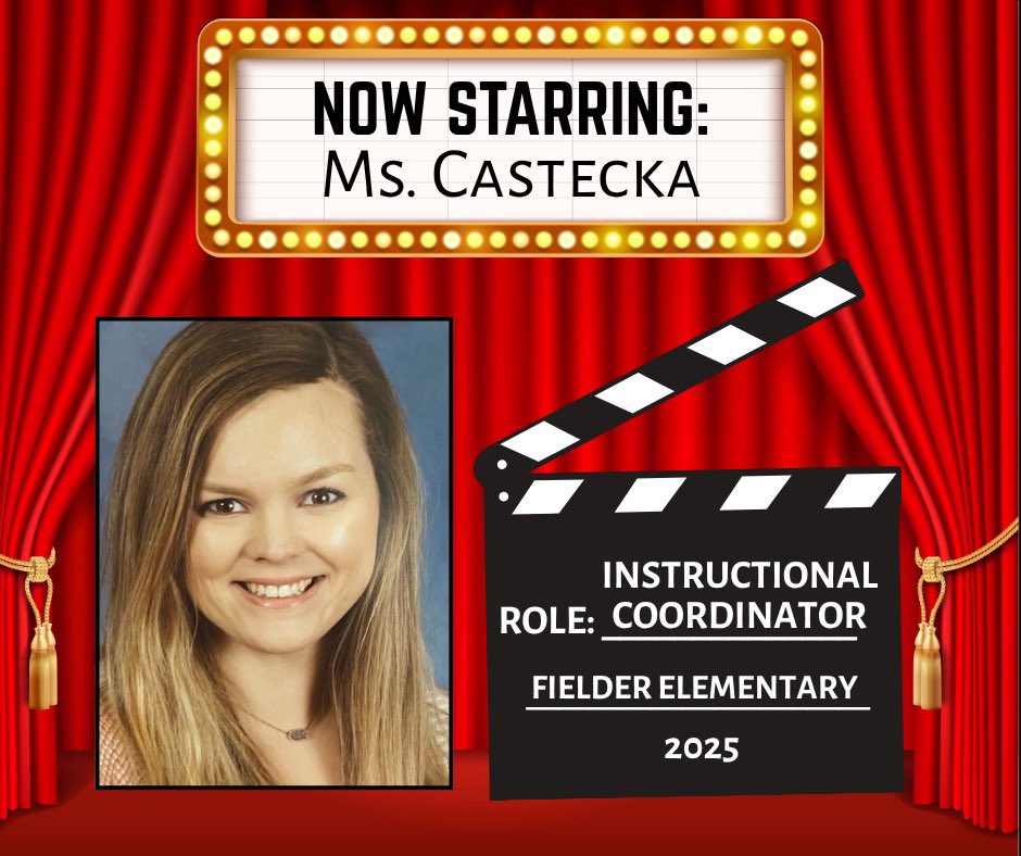 🍿 Lights, camera, action! 🎬

🎞️ Another addition to our Fielder cast this year is Mrs. Castecka! We’re super excited to welcome another new superstar! 🌟
