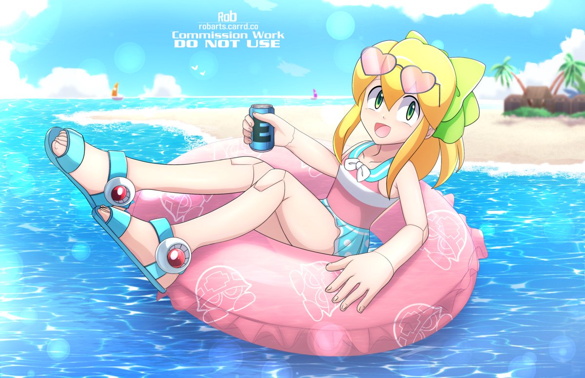ワンフェス2025夏 ロボ娘レ3D ロックマンX DiVE 白玉兎のロール ロックマンX DiVE』 イースター仕様のロールが初登場