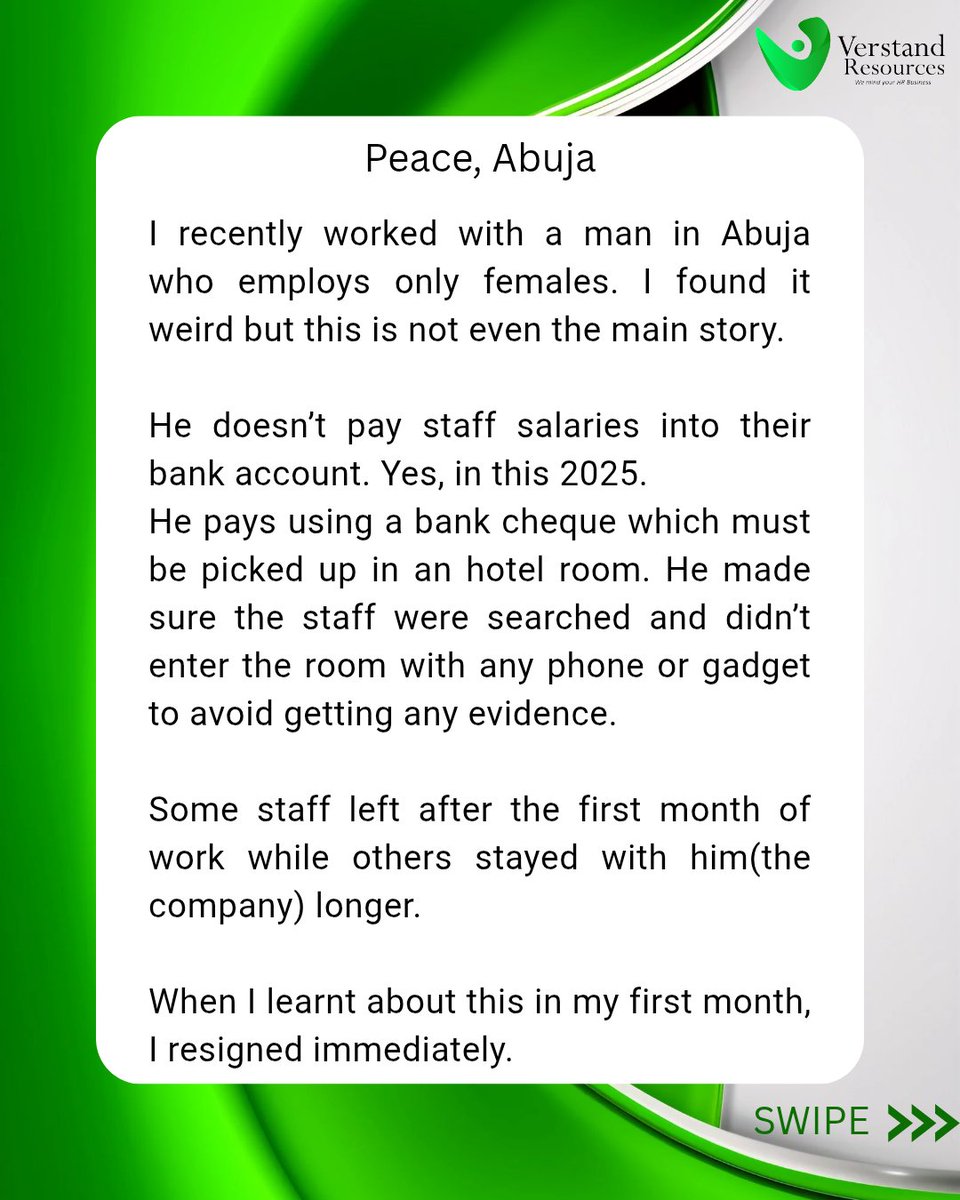 verstandresourc's tweet image. Do you feel sexually harassed at work?

Speak up, Report to HR, Gather Evidence.

If these methods fail, Lawyer up!

You don’t have to stay and keep being a victim. You also have a choice of resigning!

#sexualharrassment #workplace #midweekthoughts #verstandresources