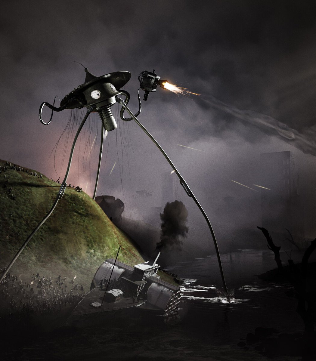 With that new awful film that was just released, here's a throwback to when I did a render based off of the original tripod designs in The War of the Worlds novel