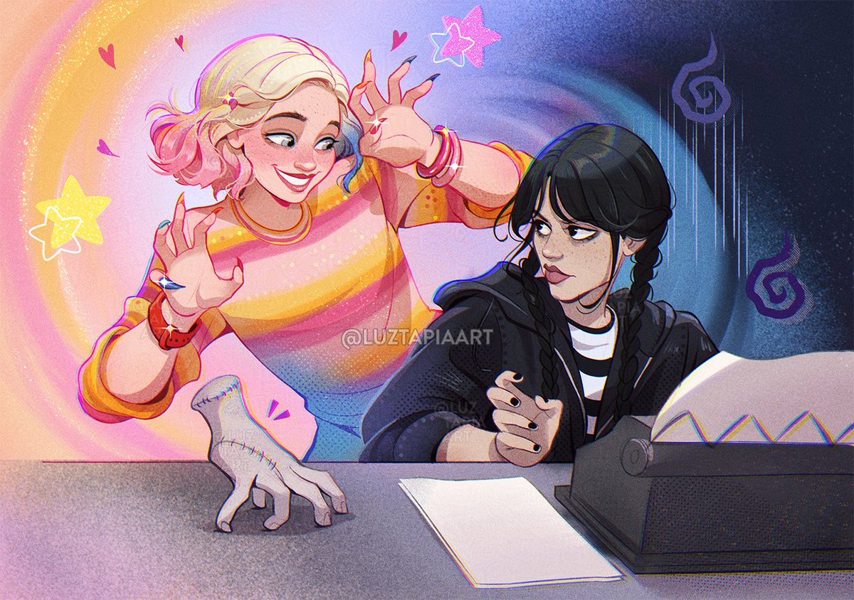 Wednesday and Enid 🖤💖 #wednesday <a href="/wednesdayaddams/">Wednesday Addams</a>