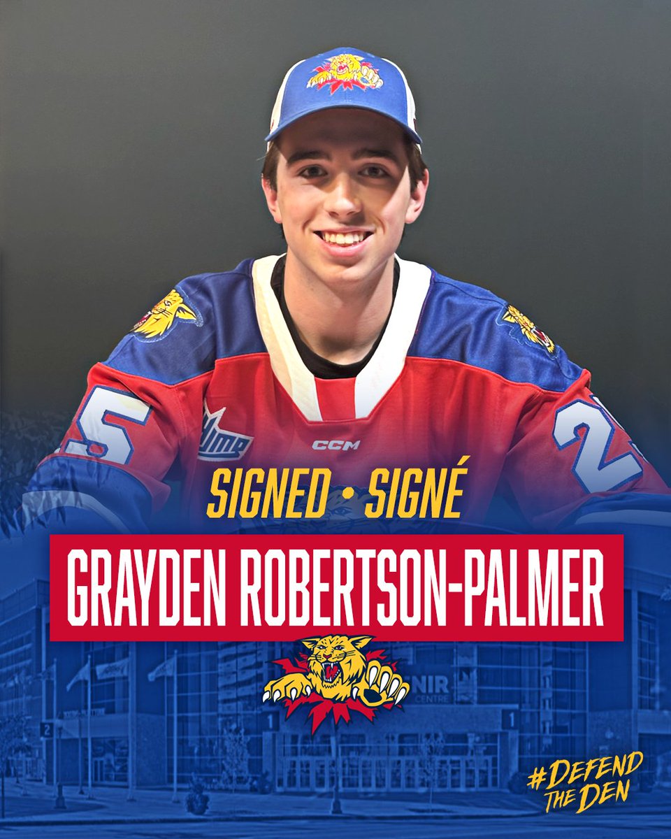 The Wildcats are happy to sign 2025 QMHJL draft pick (Rd 6, #97), &amp; St. Andrews native, Grayden Roberston-Palmer. 

Grayden was also a 2025 NHL draft pick of the Detroit Red Wings (Rd 7, #204) and captain of Phillips Andover Prep that won a NE Championship in 2024-25.

Welcome!