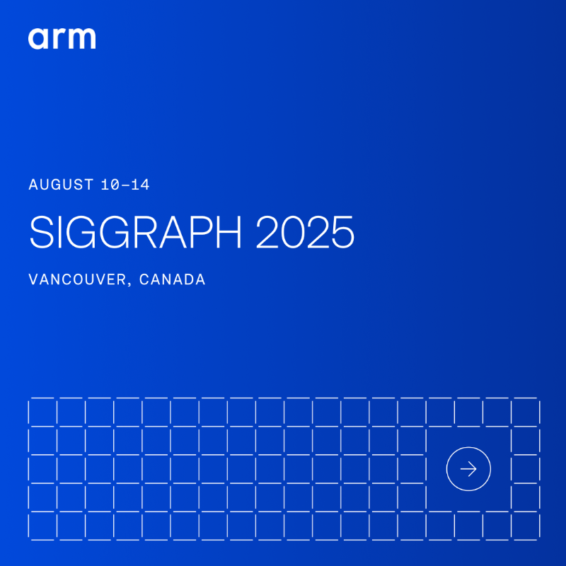 ArmSoftwareDev's tweet photo. 4 days. Revealing sessions. Endless insight. 🎮

Join us at @siggraph to explore how we’re enabling efficient, immersive mobile gaming through next gen graphics upscaling+ GPU innovation.

Don’t miss our expert sessions + demos!