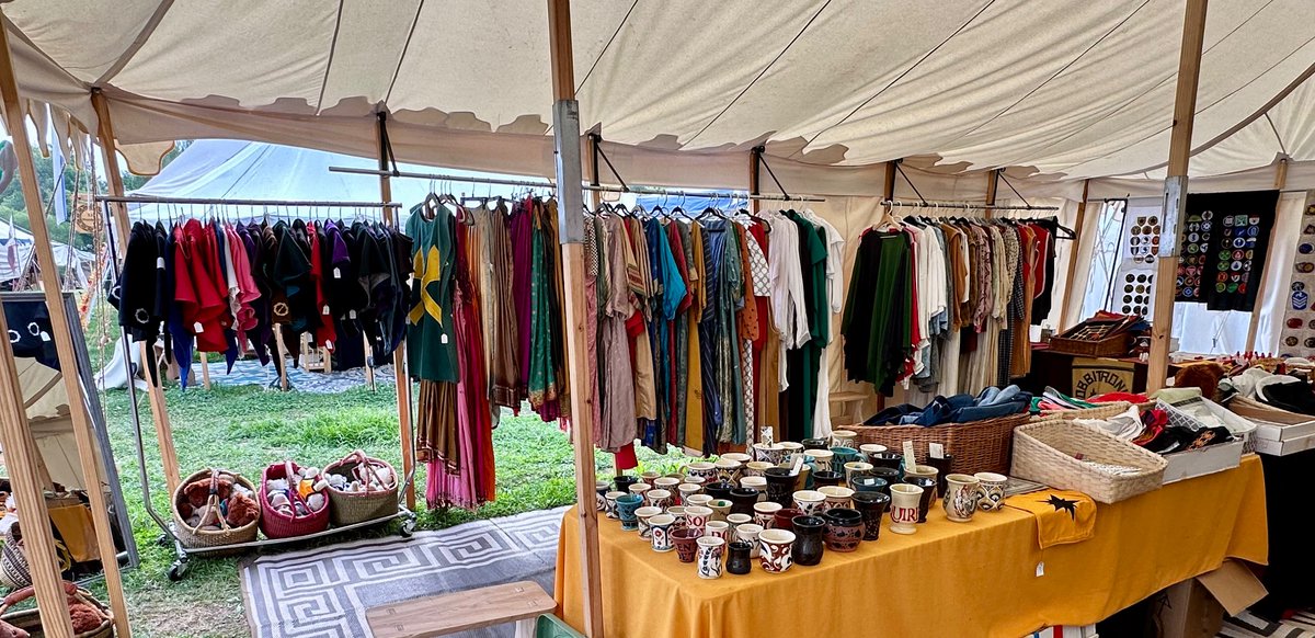 Come visit us on Bow Street at Pennsic, we’re getting ready for Midnight Madness tonite.

#Pennsic52