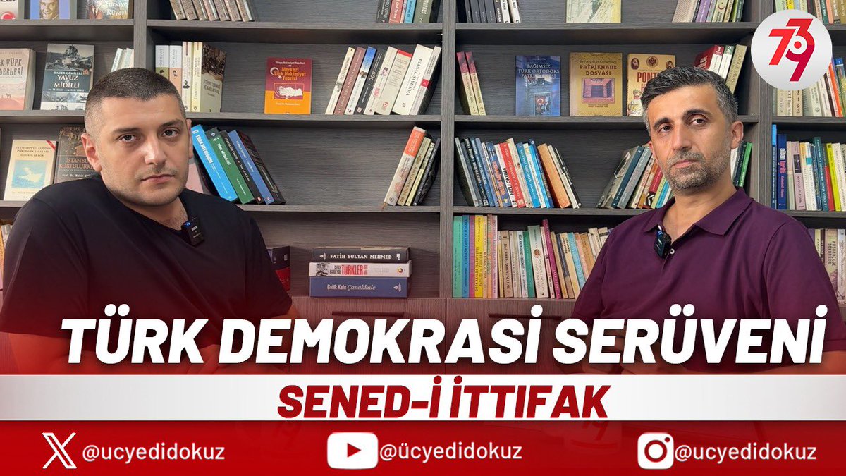 ucyedidokuz (@ucyedidokuz) on Twitter photo ⭕️ Türk Demokrasi Serüveni
⭕️ Sened-i İttifak ile başlıyoruz.
Onur Ak ve Vural Cambul  ile Sened-i İttifaktan başlayarak günümüze kadar geleceğimiz demokrasi serüvenimize ilk bölümümüzle başlıyoruz.
#senediittifak
#demokrasi 
⬇️⬇️  İyi Seyirler ⬇️⬇️
youtu.be/xc6cuiP2rtA?si… ⭕️ Türk Demokrasi Serüveni
⭕️ Sened-i İttifak ile başlıyoruz.
Onur Ak ve Vural Cambul  ile Sened-i İttifaktan başlayarak günümüze kadar geleceğimiz demokrasi serüvenimize ilk bölümümüzle başlıyoruz.
#senediittifak
#demokrasi 
⬇️⬇️  İyi Seyirler ⬇️⬇️
youtu.be/xc6cuiP2rtA?si…