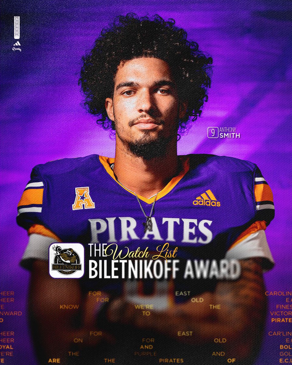 Another Pirate on watch 👀 <a href="/GlobalAnt_26/">Anthony Smith</a> 

<a href="/biletnikoffawrd/">Biletnikoff Award</a>