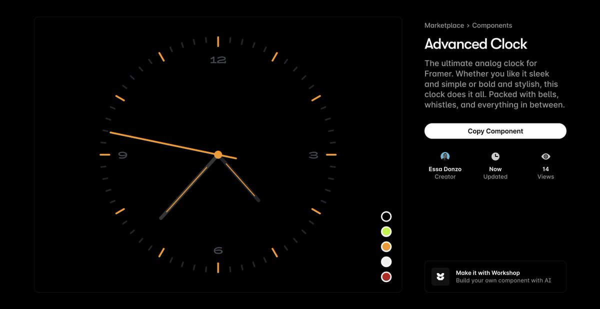 Check out my Advanced Analog Clock component for <a href="/framer/">Framer</a> 

framer.com/marketplace/co…