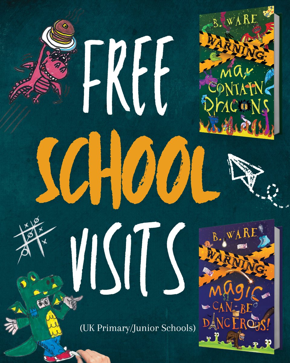 BWareAuthor's tweet photo. Now booking FREE school visits for 2025/2026!!!
Is your school in need of a FREE author visit? Having already visited 120 schools, I'm now taking bookings for 2025/2026. So, if your school is within a 100-mile travelling distance of Cheltenham, then why not get in touch? https://t.co/eljUAaZHyV