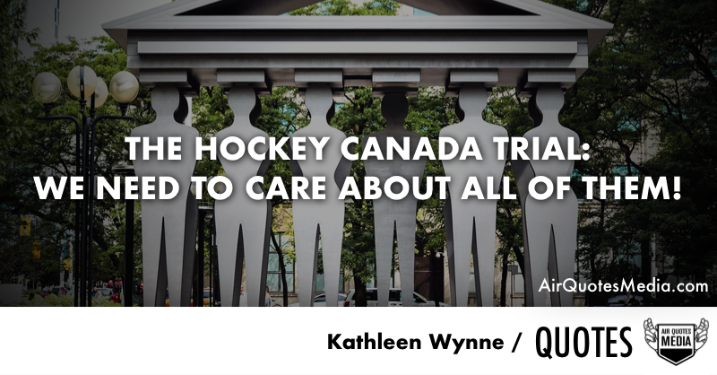 Air Quotes Media (@airquotesmedia) on Twitter photo 🆕 "THE HOCKEY CANADA TRIAL: WE NEED TO CARE ABOUT ALL OF THEM!" by <a href="/Kathleen_Wynne/">Kathleen Wynne</a>.
"The whole situation just leaves me sad. Sad for that young woman and what she has been through both on that night and every day since including all those hours on the stand. Sad for those young 🆕 "THE HOCKEY CANADA TRIAL: WE NEED TO CARE ABOUT ALL OF THEM!" by <a href="/Kathleen_Wynne/">Kathleen Wynne</a>.
"The whole situation just leaves me sad. Sad for that young woman and what she has been through both on that night and every day since including all those hours on the stand. Sad for those young