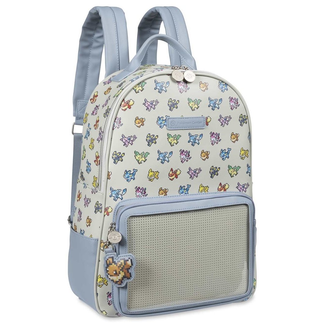 PokemonRestocks's tweet photo. New Pixel Pin Collector Backpacks and Bags featuring Eevee Evolutions are up at Pokemon Center! https://t.co/nGUHo7mfDW https://t.co/199l0XA3B4