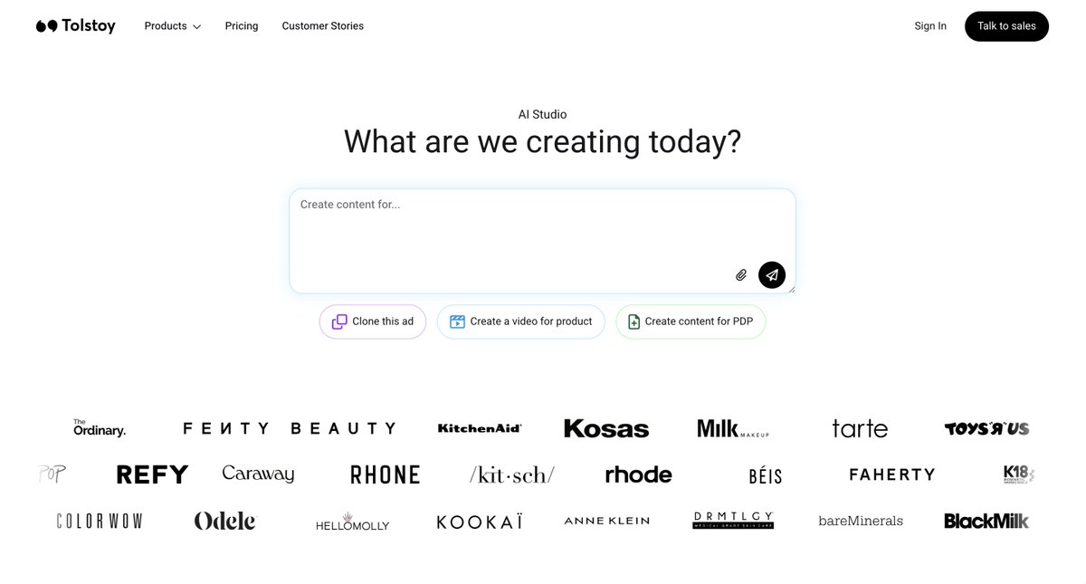 dovsmail's tweet image. The new @gotolstoy site is live: Welcome to the era of AI Commerce.

Tolstoy is now an AI Commerce Platform: AI content creation, shoppable video, and AI sales chat under one roof.

Together, our 3 products enable entirely new AI Shopping experiences.

Explore them at…