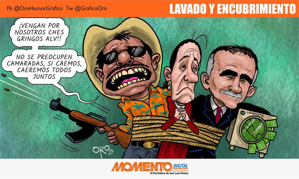 LAVADO Y ENCUBRIMIENTO 
por Oro

Su falsa guerra cultural les está costando el control del país, y la sociedad está agotada y al límite, presionada desde afuera y al borde de estallar por dentro, después de alianzas malignas y bravuconerías innecesarias.
#NuestrosMoneros