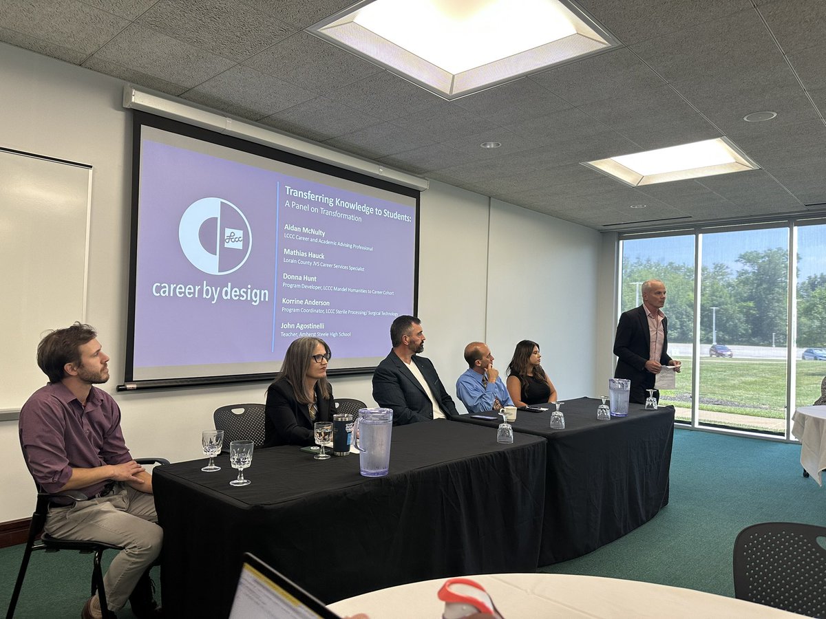 John Agostinelli, Steele Advanced Manufacturing Teacher, shared the story of the advanced manufacturing, automation &amp; robotics program he started at the Career by Design Summit at LCCC. Inspiring the future of innovation! <a href="/SteelePrincipal/">Joseph R. Tellier</a> <a href="/TheCometSuper/">Michael Molnar</a> <a href="/Comet_Connect/">Comet Community Relations</a>