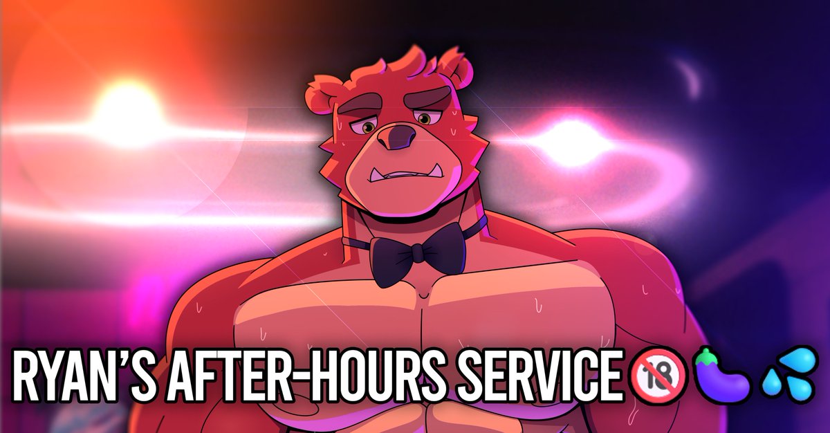 Ryan’s back… and now he’s offering services 😏🐻💦
Catch him in his sexy escort look (Tier 2) or fully in action (Tier 3) 🍑🔞
Become a member to see it all 
👉patreon.com/posts/ryans-af…

#NSFW #Bara #Bear #Yaoi #FurryArt #PatreonExclusive #furry #furrybear