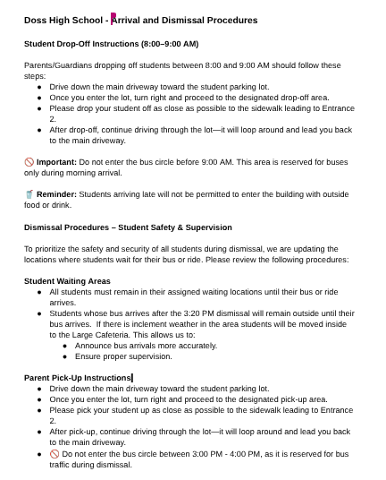 Doss High School tweet media