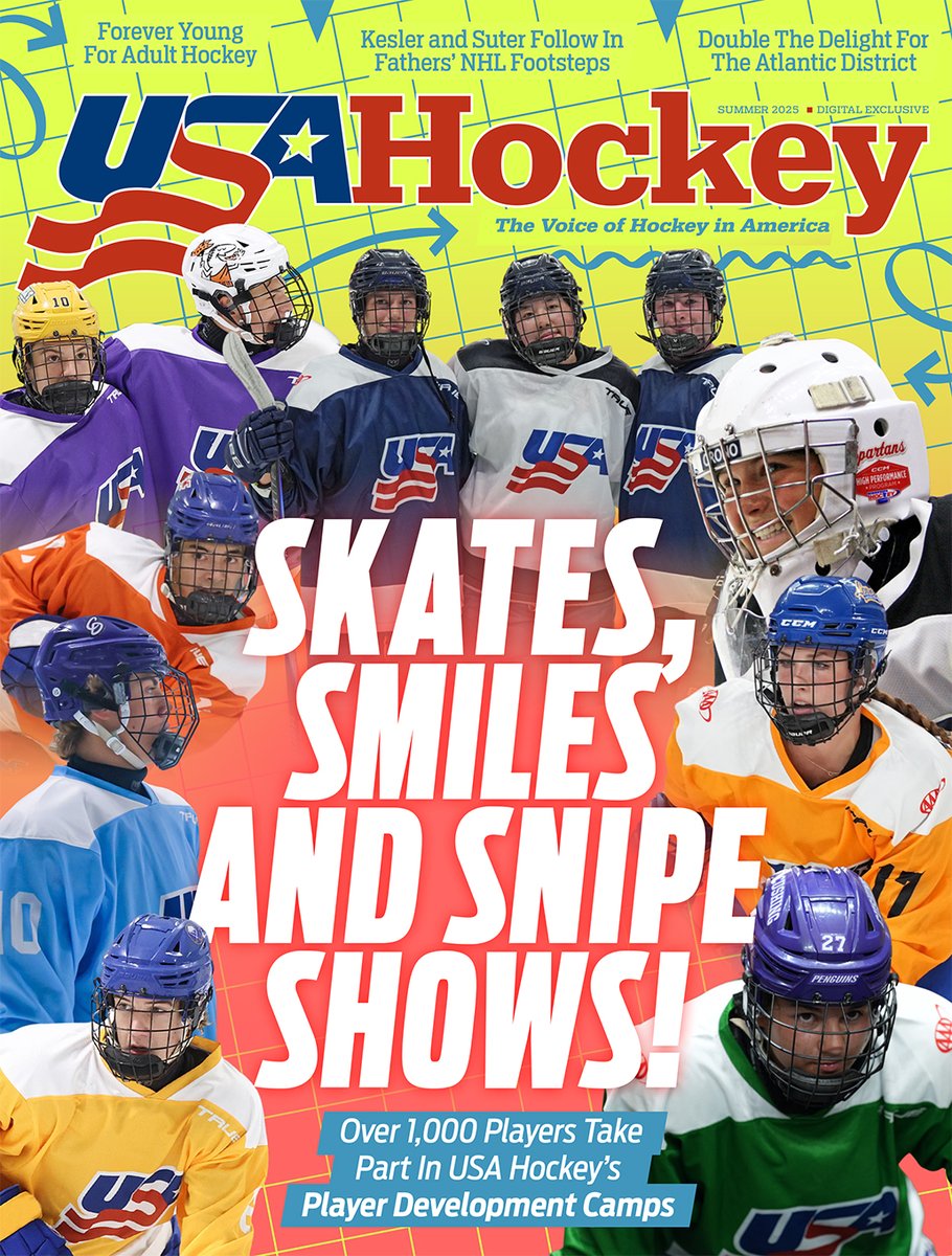 Add it to the summer reading list!
The summer 2025 edition of <a href="/USAHMagazine/">USA Hockey Magazine</a> is live for your warm weather hockey fix 📖

Digital issue: USAHockeyMagazine.com
