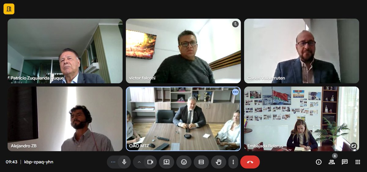 Promoviendo la maquinaria agrícola en el encuentro organizado por la Embajada 🇧🇾 con el apoyo del Cónsul Honorario de Belarús en Ecuador Patricio Zuquilanda en el que participó la gerencia de la Fábrica de tractores 🚜 de Minsk y los círculos empresariales de Ecuador 🇪🇨