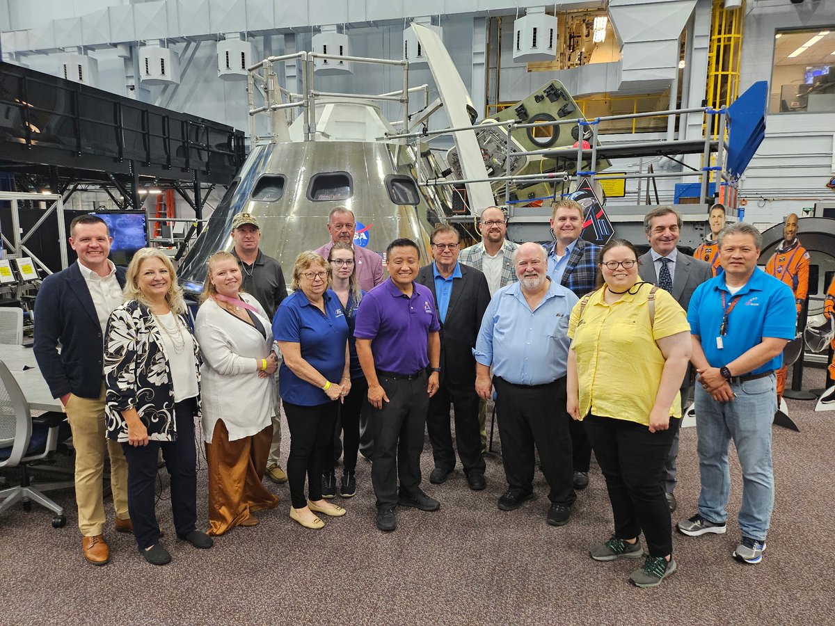 It was great recently showing some of our Orion suppliers around <a href="/NASA_Johnson/">NASA's Johnson Space Center</a>! Our suppliers are critical to <a href="/NASAArtemis/">NASA Artemis</a> missions and ensuring our spacecraft is ready to carry our crew around the Moon and back.