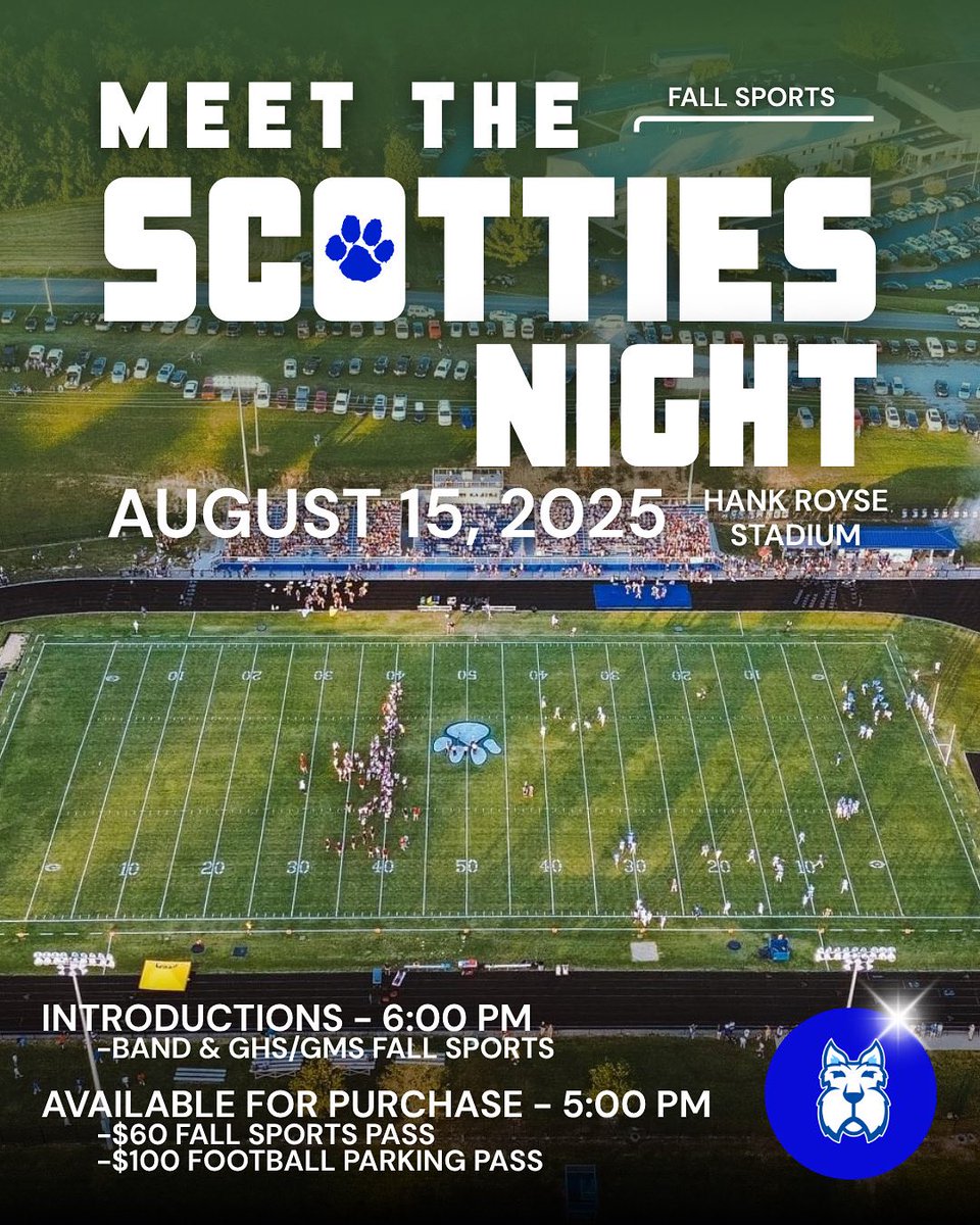 Mark your calendars 🗓️:

Meet our Fall Sport student-athletes next Friday night, August 15 @ 6 PM. Come out, support, &amp; wish them luck heading into the 2025 fall sports season.

See you there! 🐾