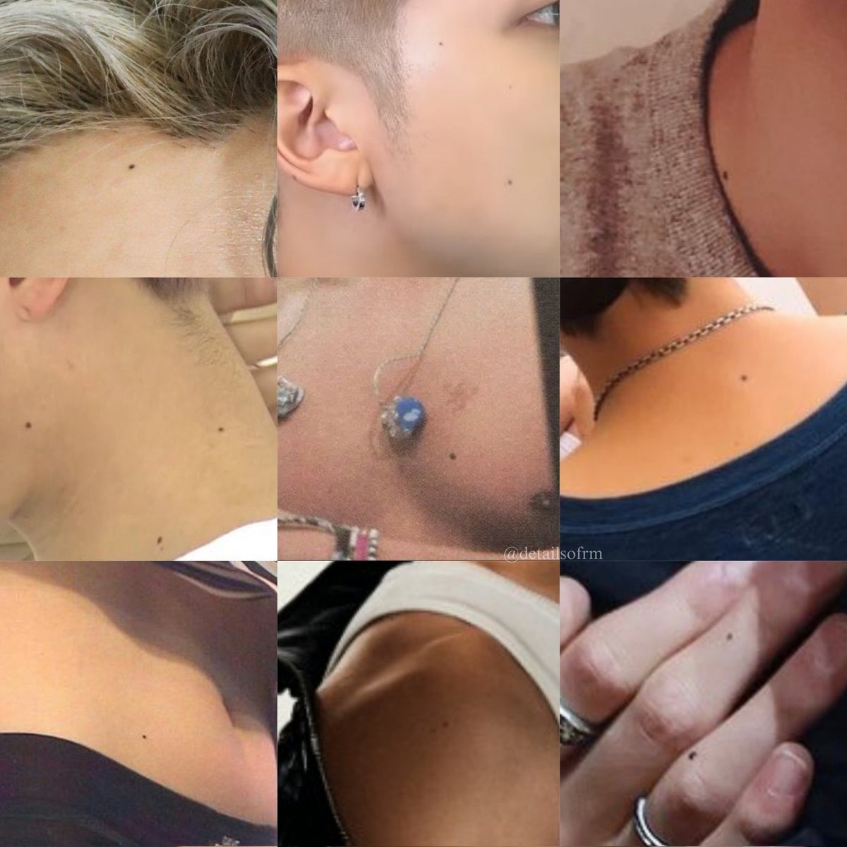 appreciation tweet for namjoon's moles