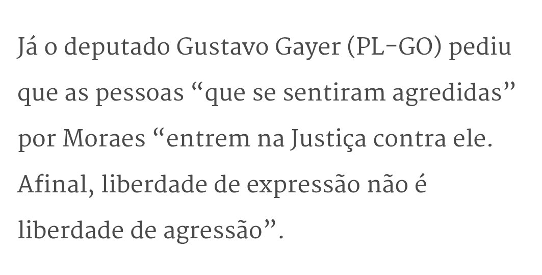 A não ser quando o agressor for bolsonarista, quando a liberdade de expressão é absoluta!!!
