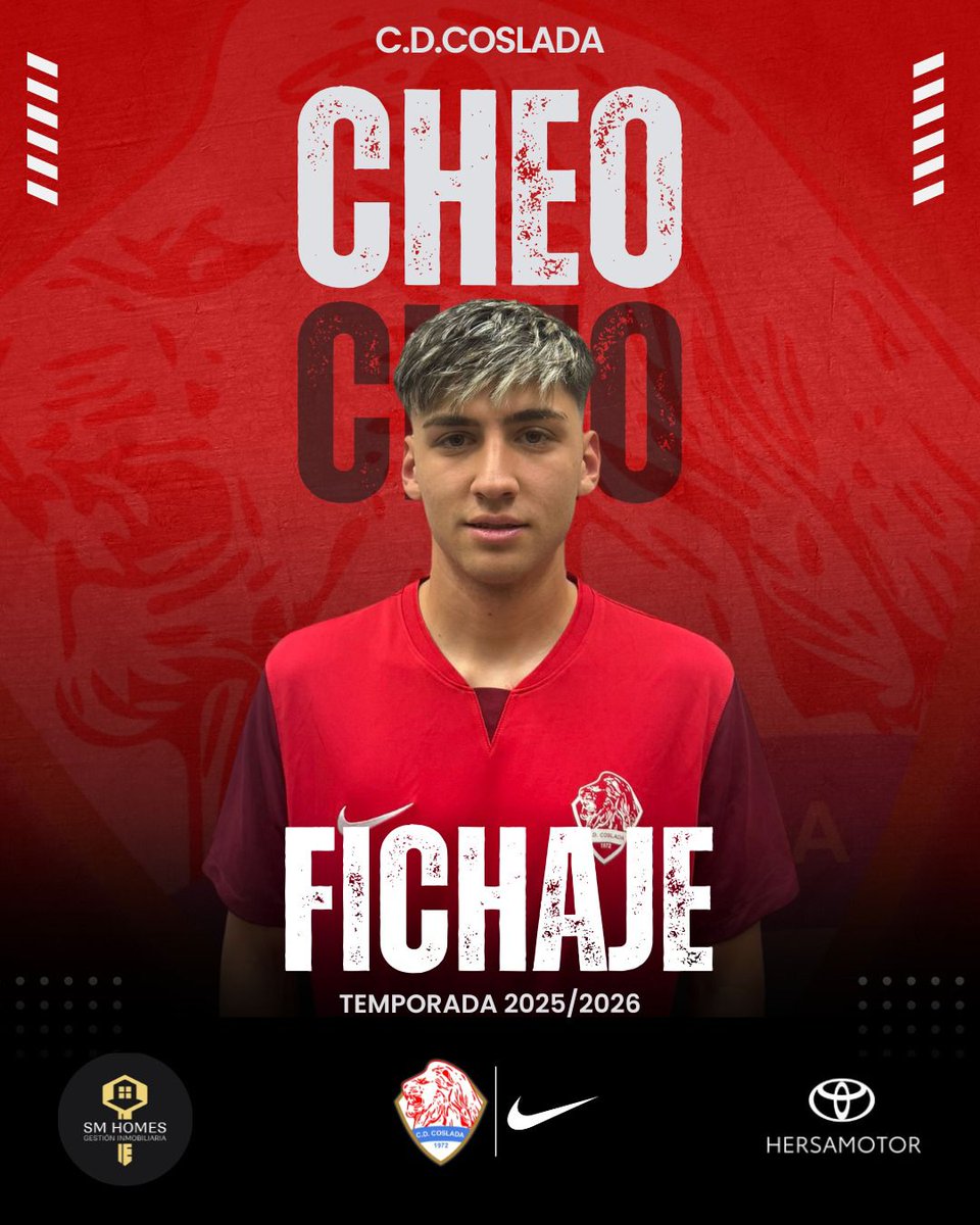 CD COSLADA ⚽️ (@cd_coslada) on Twitter photo ✍🏻 ¡ÁNGEL JIMÉNEZ 'CHEO' ES EL 7️⃣° FICHAJE DE NUESTROS 🦁🦁🦁!
🤝🏻 Incorporamos a un extremo potente, habilidoso y con olfato goleador procedente del <a href="/CD_Campamento/">C.D.Campamento</a> 🚀
Previamente, Cheo formó parte de la <a href="/efconcepcion/">E.F. Concepción</a> en la temporada 2023/2024
¡BIENVENIDO A EL OLIVO 🏟️! ♥️💪🏻 ✍🏻 ¡ÁNGEL JIMÉNEZ 'CHEO' ES EL 7️⃣° FICHAJE DE NUESTROS 🦁🦁🦁!
🤝🏻 Incorporamos a un extremo potente, habilidoso y con olfato goleador procedente del <a href="/CD_Campamento/">C.D.Campamento</a> 🚀
Previamente, Cheo formó parte de la <a href="/efconcepcion/">E.F. Concepción</a> en la temporada 2023/2024
¡BIENVENIDO A EL OLIVO 🏟️! ♥️💪🏻