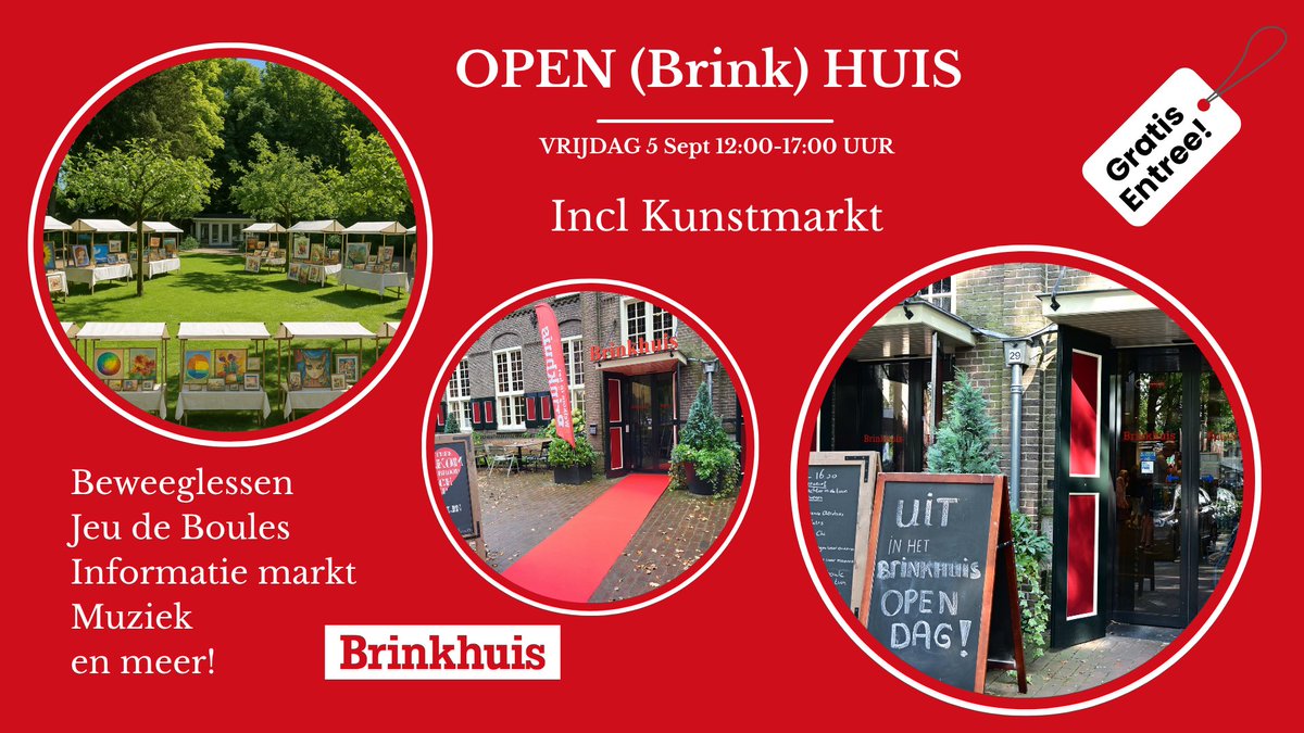 Gratis naar de opening van het culturele seizoen in Laren? UIT in Laren! Op naar de Open (Brink) Huis middag, Vrijwilligersfeest of Open Huis van de Volksuniversiteit het Gooi.  mailchi.mp/9d776bbd010c/d…
