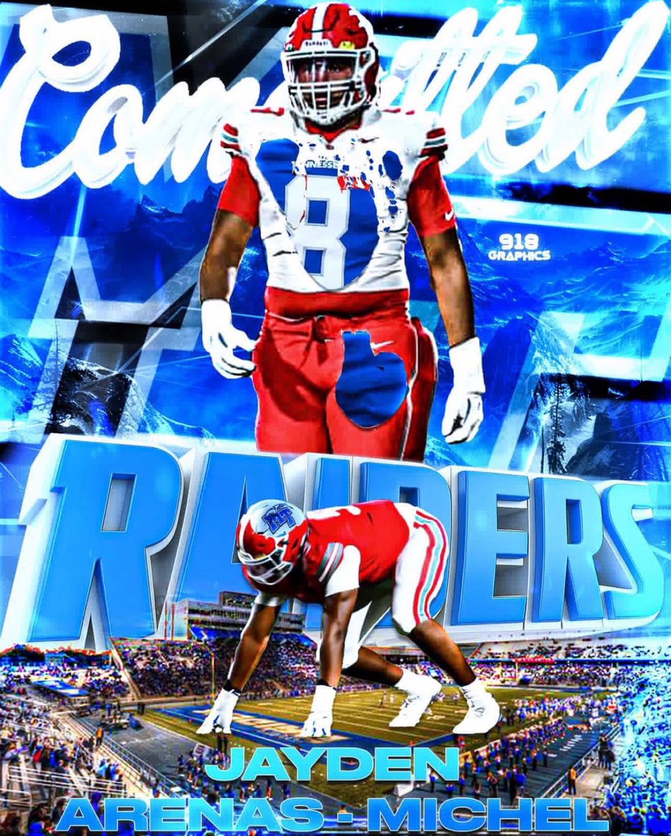 Baylor School Football (@baylorschoolfb) on Twitter photo 2026 defensive lineman Jayden Arenas-Michel is COMMITTED to Middle Tennessee!
Jayden brings a versatile skillset capable of making an impact across the entire defensive line. Proud of you, Jayden!
#WeAreBaylor #GoBigRed #Committed #BlueRaiders #BaylorFootball 2026 defensive lineman Jayden Arenas-Michel is COMMITTED to Middle Tennessee!
Jayden brings a versatile skillset capable of making an impact across the entire defensive line. Proud of you, Jayden!
#WeAreBaylor #GoBigRed #Committed #BlueRaiders #BaylorFootball