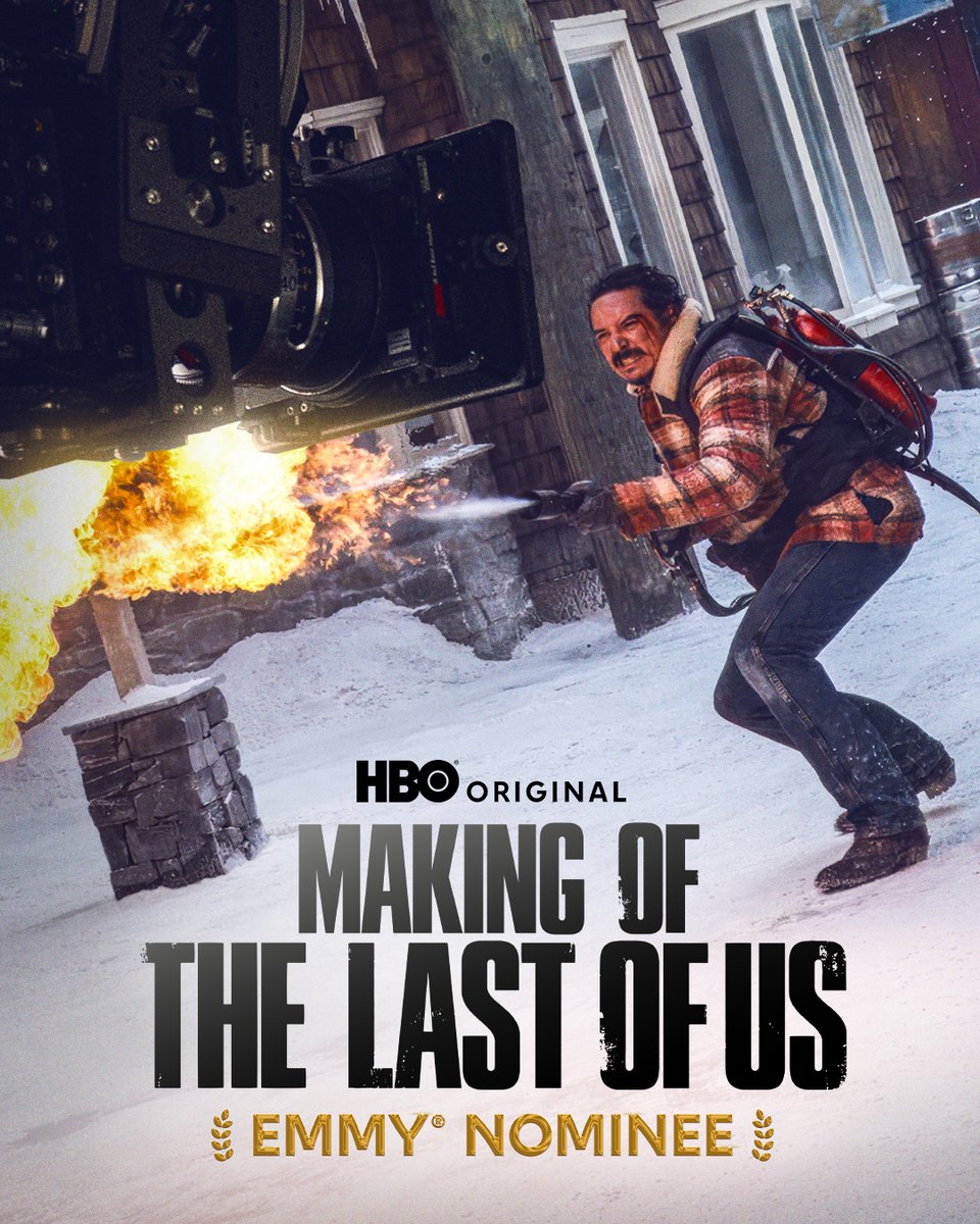 TheLastofUsHBO's tweet image. The official behind the scenes look at #TheLastofUs Season 2.

Making of The Last of Us is Emmy® nominated for Outstanding Short Form Nonfiction or Reality Series. Watch the full behind the scenes series: youtube.com/watch?v=cEDeb2…
