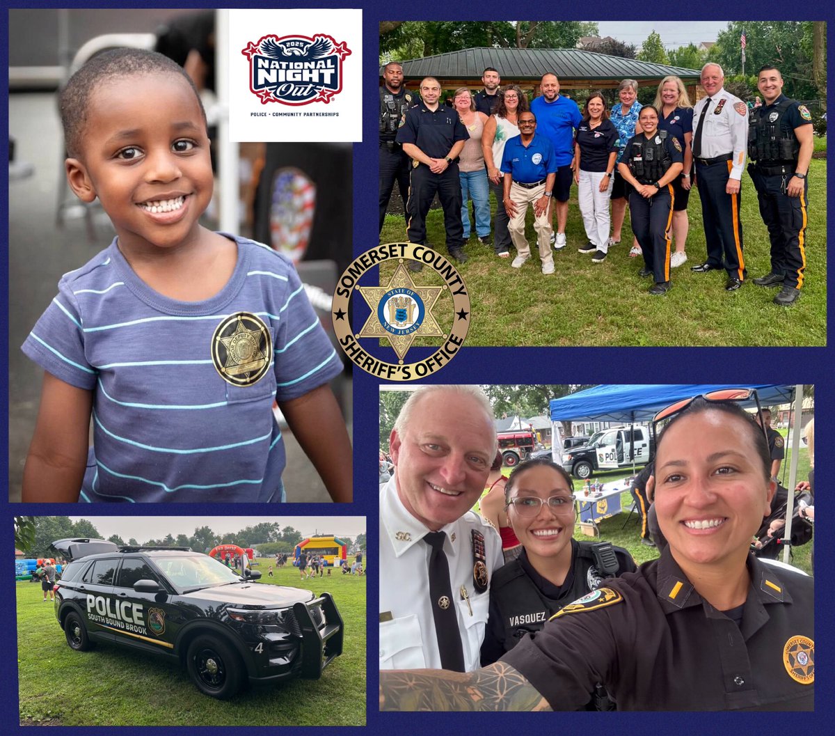 BillSchievella's tweet image. South Bound Brook had a great National Night Out. There were lots of smiles and questions about how we protect Somerset County. We loved being there with the community. #scsoprotectingandconnecting #NationalNightOut2025 @SCSheriffs