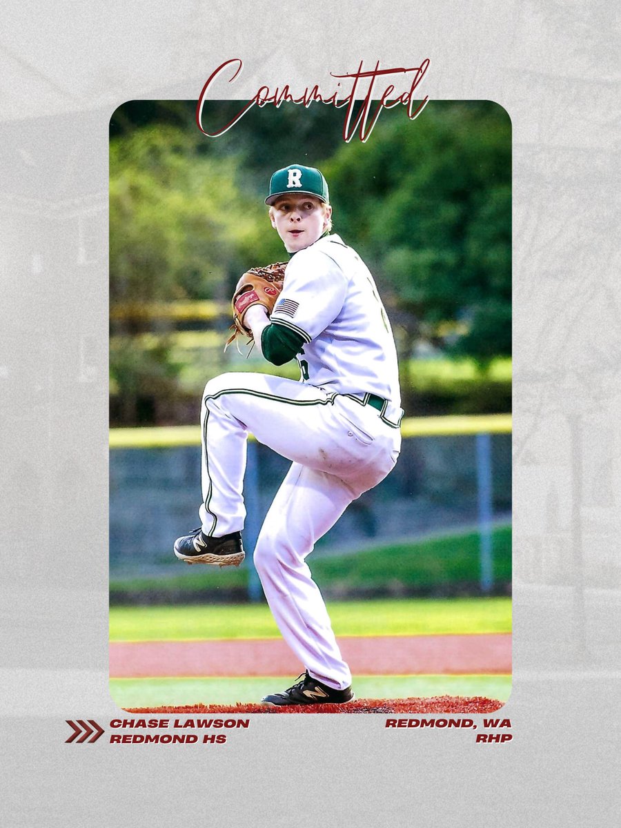 Up next, we have a RHP, Chase Lawson, coming from Redmond, WA! “I chose Willamette because of the culture of hard work and dedication from coaches and players. I am excited to develop and compete with the Bearcats.”
#BearcatFamily