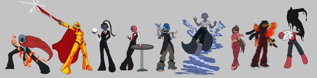 I finally finished the Fourth Lineup

Can you name all of the guys here? :)