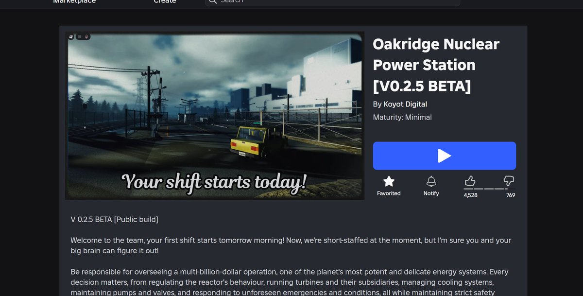 Oakridge is a great game cause I did start up correctly and got the reactor into a stable state, excePT I FUCKING LEFT BREAK 18M WHATEVER ON AND WHEN I CONNECTED A DISEEL GEN IT FUCKING SHORTED INTO A TURBINE

AAAAAAAAAAAAAAA