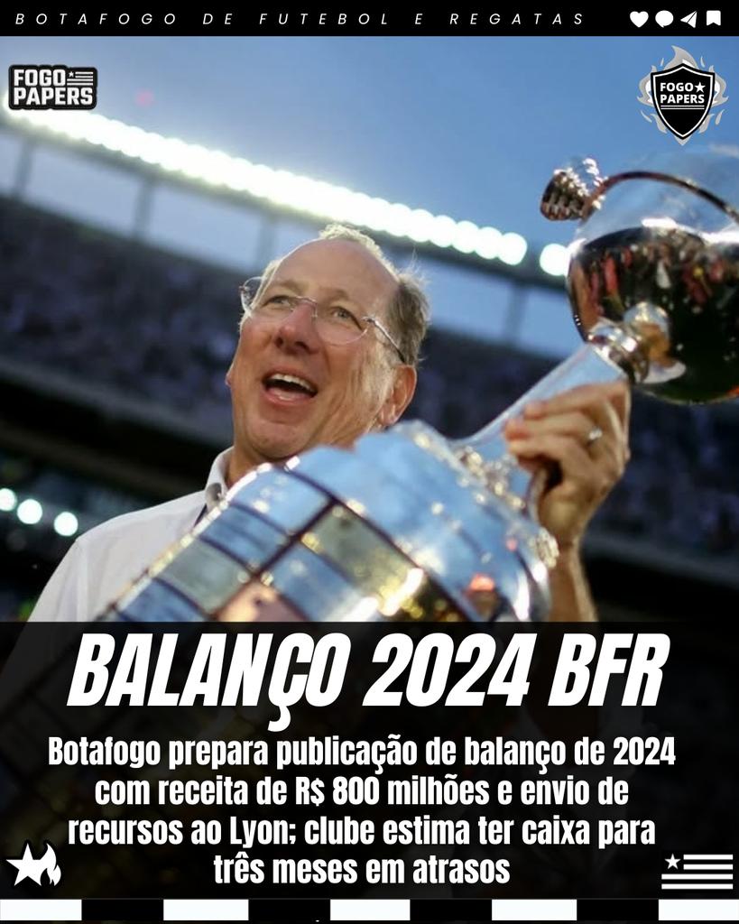 BALANÇO BOTAFOGO 2024! 👀🔥🤑😱

O balanço financeiro da SAF do Botafogo de 2024 deve, enfim, ser publicado. Segundo informação do blog do Diogo Dantas, em “O Globo”, o clube deve divulgar o documento até esta quinta-feira.

Confira a matéria completa no Instagram 🔥🌟